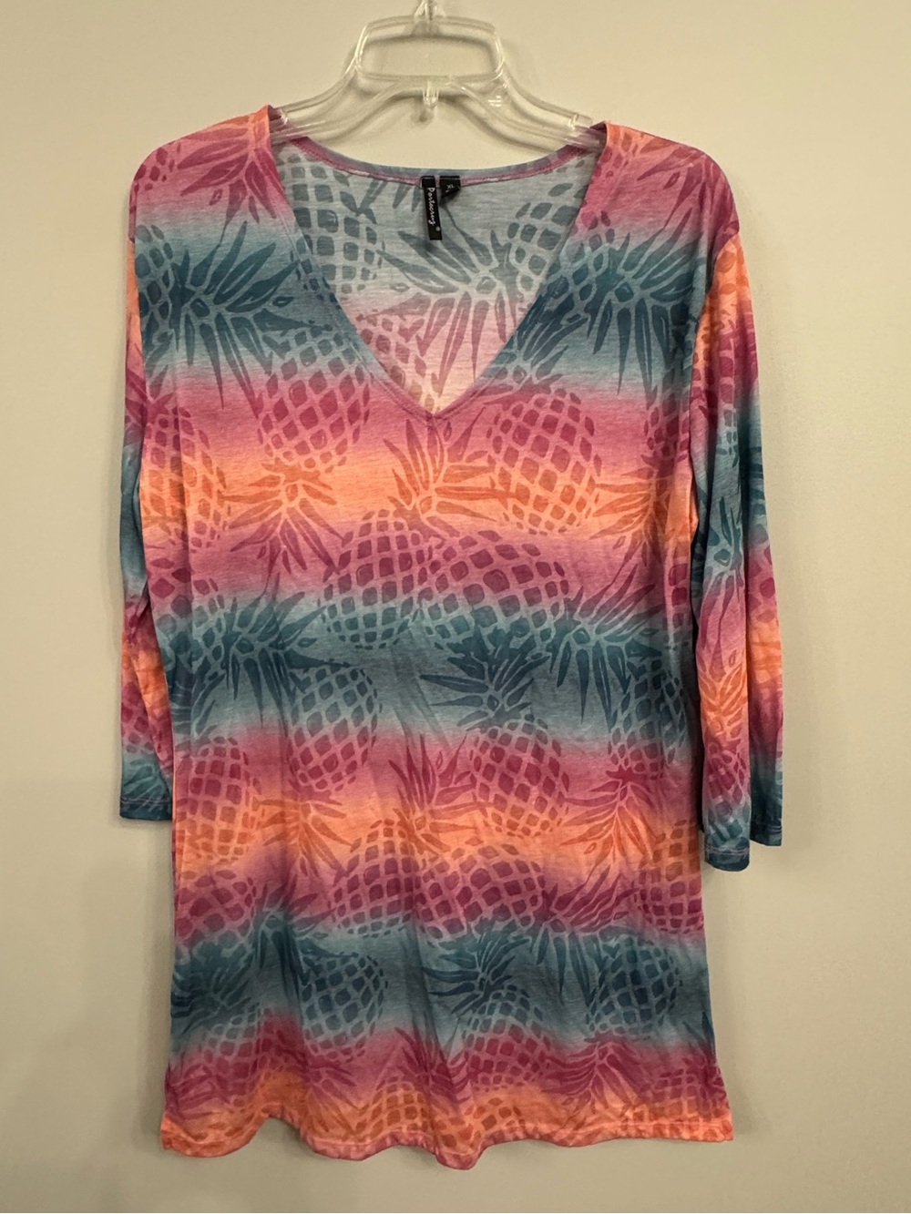 Porto Cruz  women’s Jersey Swimsuit Cover-Up Tunic. Size XL